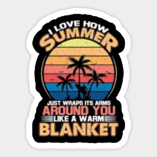 i love summer Sticker